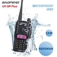 10w baofeng uv 9r plus walkie talkie waterproof 9rhp dual band portable cb ham radios uv9r plus fm transceiver two way radio