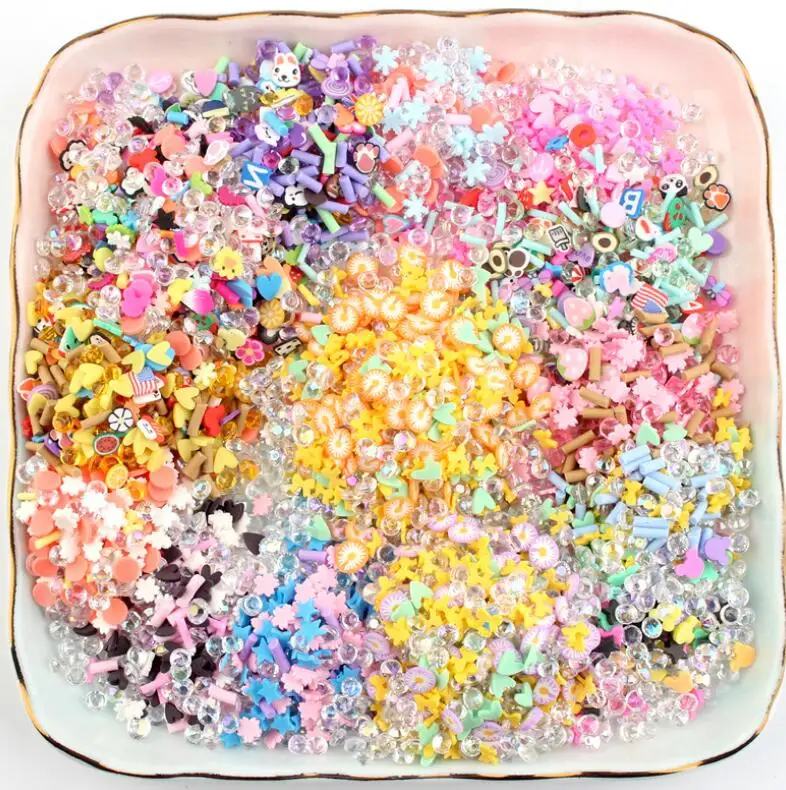 50 г/лот Смешанная Полимерная глина для слайма заполняющие материалы бусины