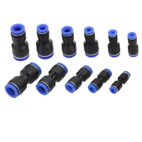 1pcs pneumatic fittings push in straight reducer connectors for air vacuum water pipe plastic pneumatic parts 4mm 16mm od hose