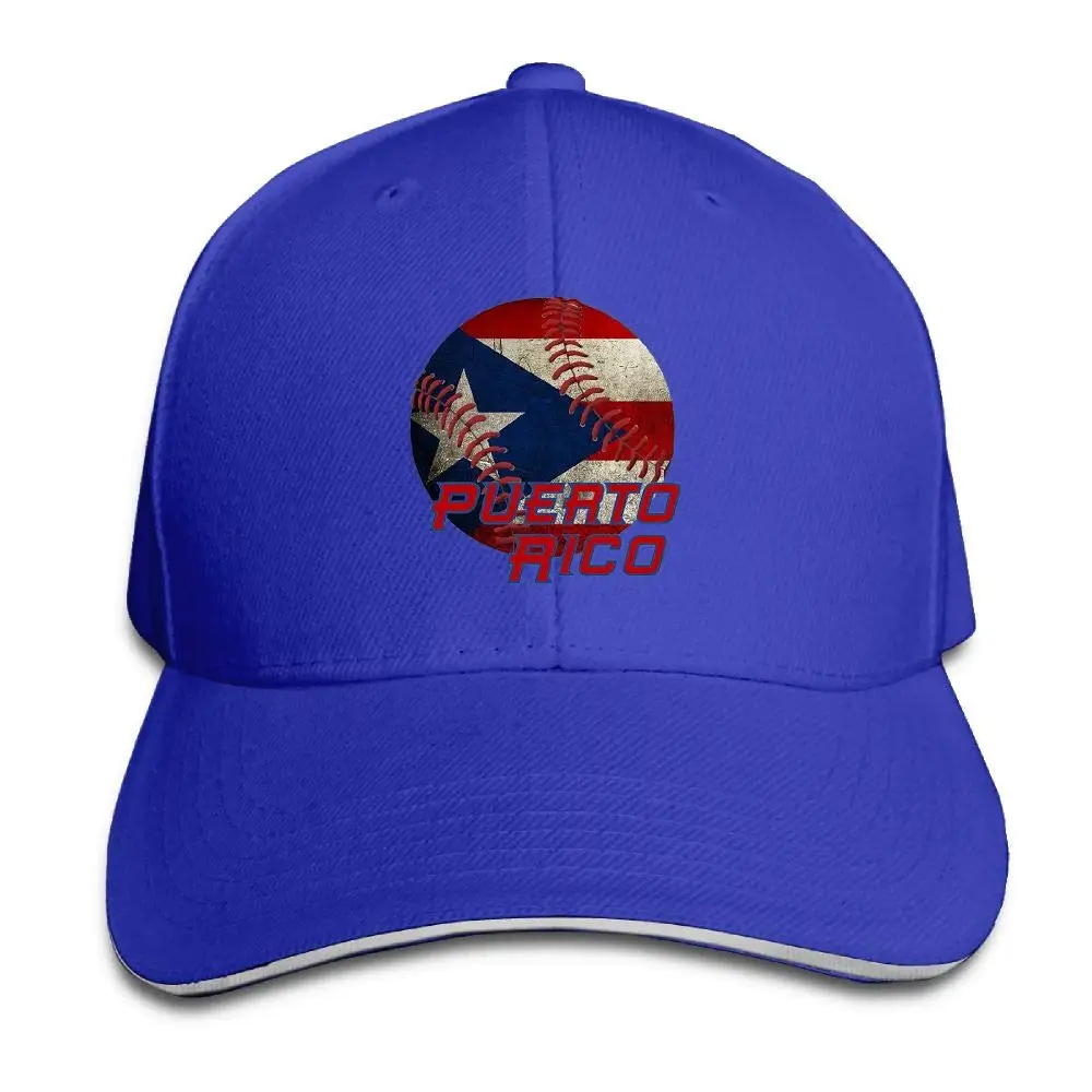 Взрослая бейсбольная кепка Пуэрто Рико с флагом хлопковая легкая регулируемая