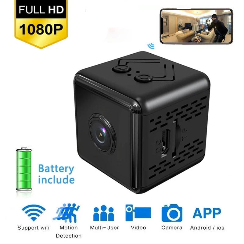 

X6D Mini Camera 1080P HD Ip Camera Night Version Voice Video Security Wireless Mini Camcorders Surveillance Cameras Wifi Camera