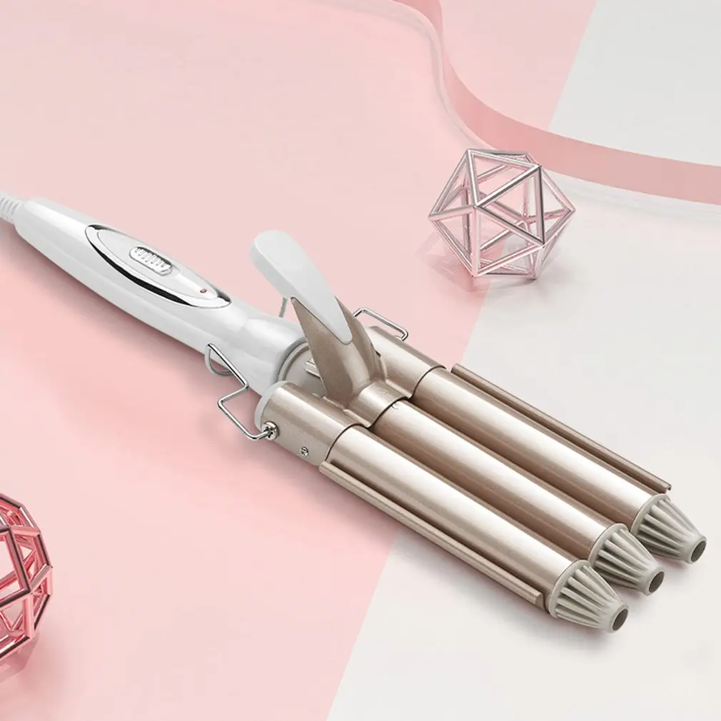 

3-stick hair roll head 3-tube egg roll hair stick Water ripple large curling iron Hair curler hair curler