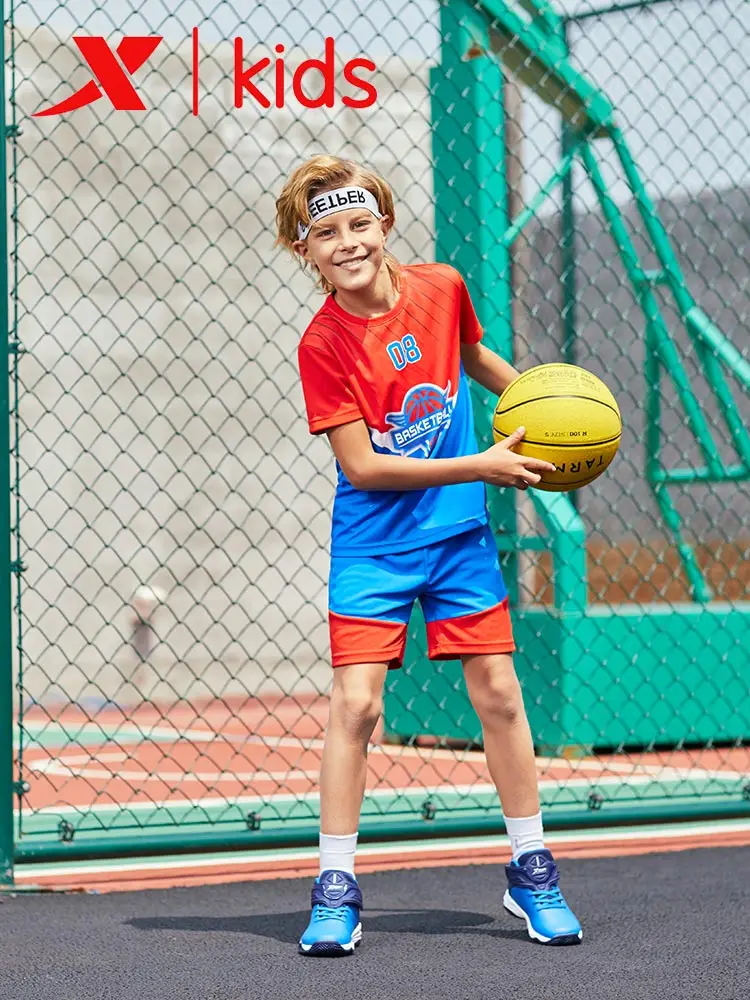 Xtep/спортивные костюмы для мальчиков с футболкой и шортами Детские модные