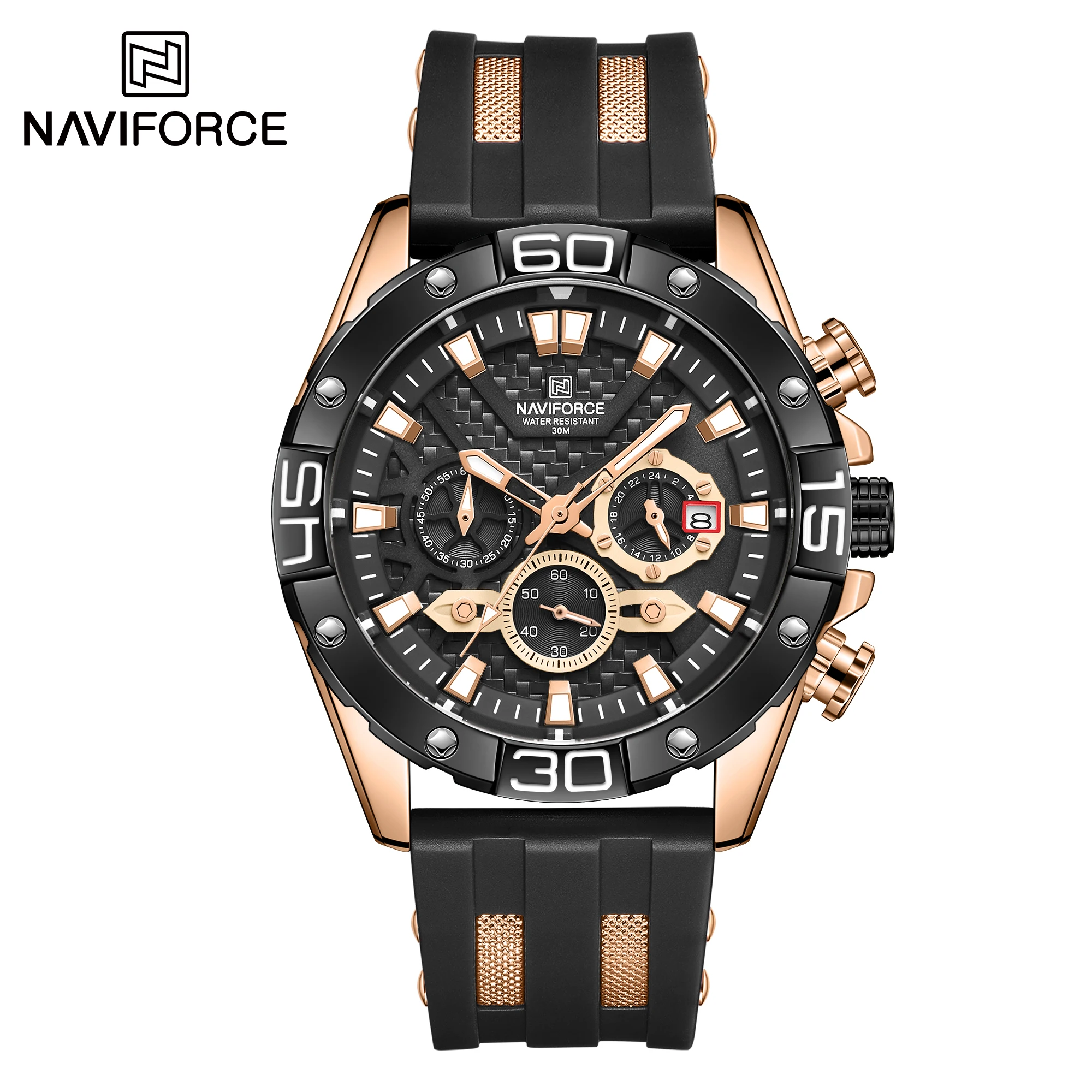 

NAVIFORCE Mens Watches Top Luxury Brand Fashion Sport Watches Men Waterproof Quartz Clock Male Army Military Leather Wrist Watch
