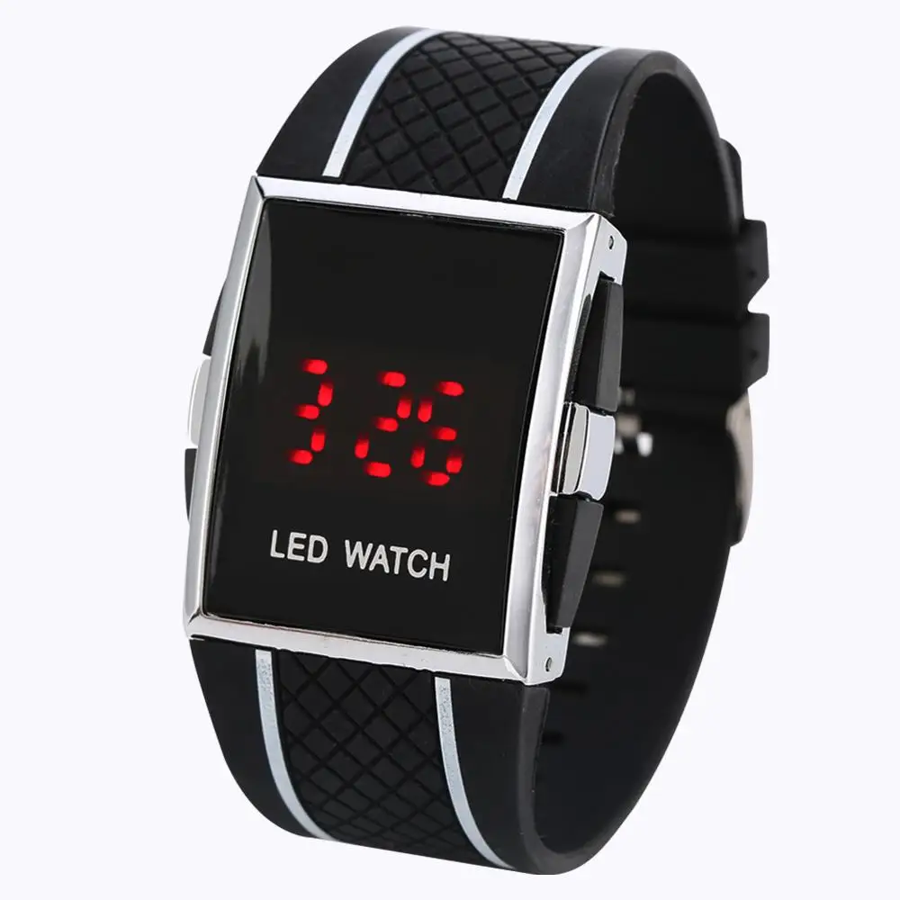 Мужские часы светодиодные модные повседневные спортивные наручные с