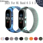 Сменный нейлоновый ремешок для фитнес-браслета, для Xiaomi Mi Band 6, 5, 4, 3