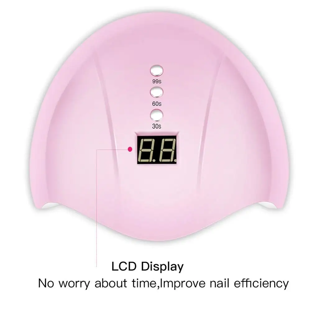 24 Вт УФ-лампа для маникюра светодиодный светильник сушки ногтей лампа