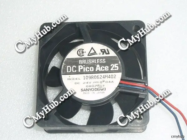 

Для SANYO DENKI 109R0624M402 DC24V 0,04 Вт 6025 6 см 60 мм 60x60x25 мм 2-контактный 2-проводной охлаждающий вентилятор