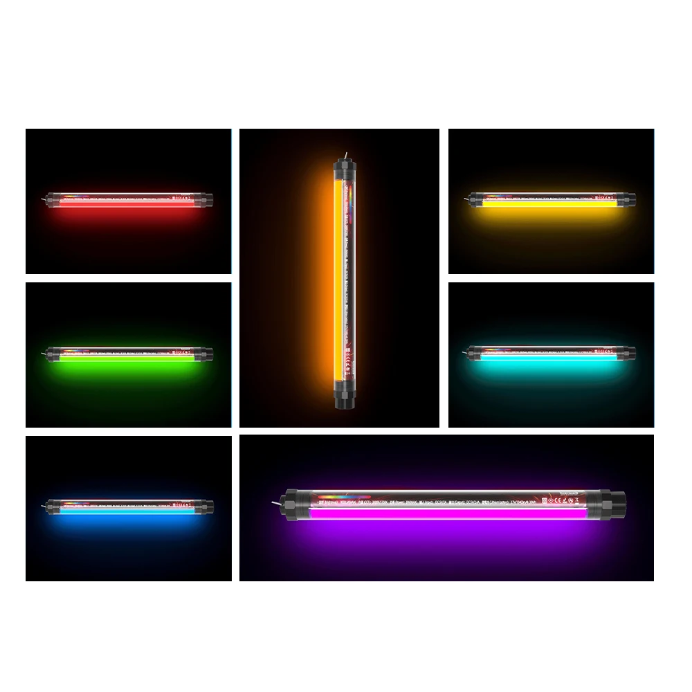 P7 RGB IP68 2 м Водонепроницаемая светодиодная трубка с пультом дистанционного