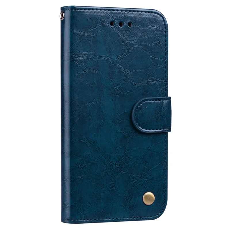 DBlue Классический чехол для huawei Y5 Y6 Y7 Prime Y3 Y5II Y5 II 2 роскошный качественный кожаный чехол-бумажник с отделением для карт+ отделение для денег - Цвет: DBlue