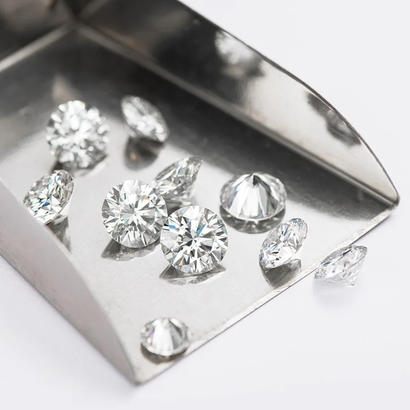 Цветной Муассанит Jerrystory 2.0ct D 8 0 мм блестящий VVS1 класс великолепной резки