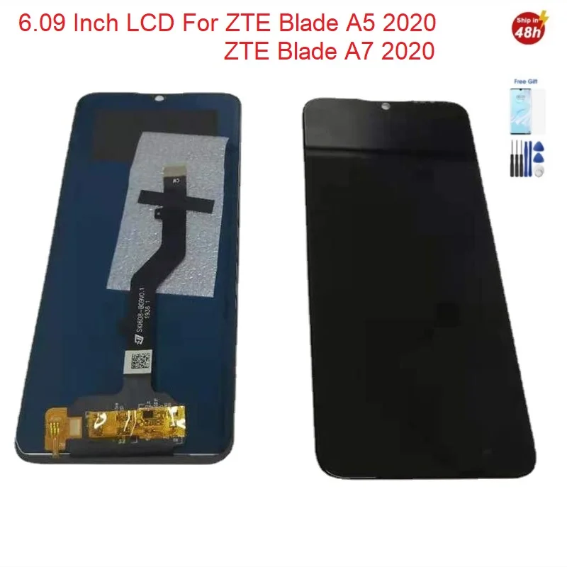 Дисплей 6 09 дюйма для ZTE Blade A5 2020 Lcd A7 внешний дисплей экран|Экраны мобильных