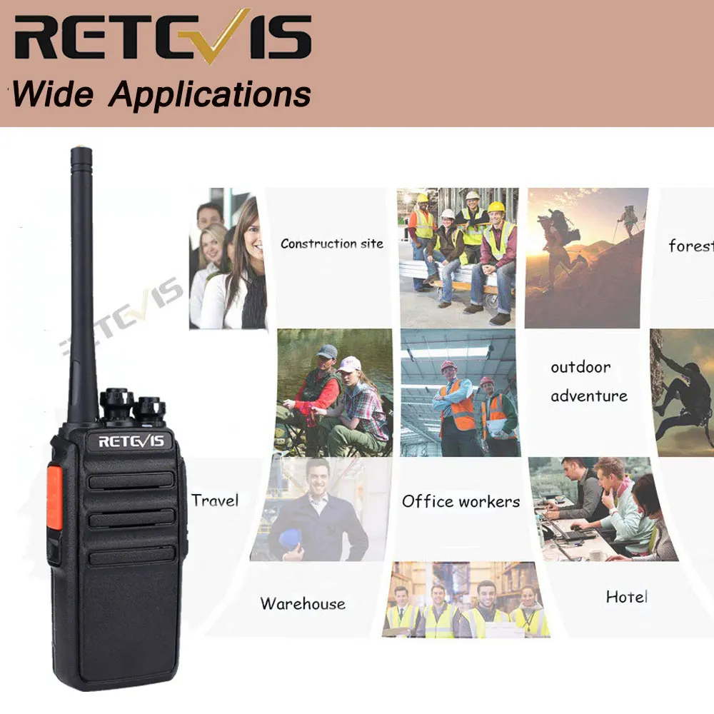 4 шт. PMR446 радио Retevis RT24 рация PMR без лицензии 0,5 Вт UHF 446 скремблер VOX Handy 2 способ радиостанции Comunicador