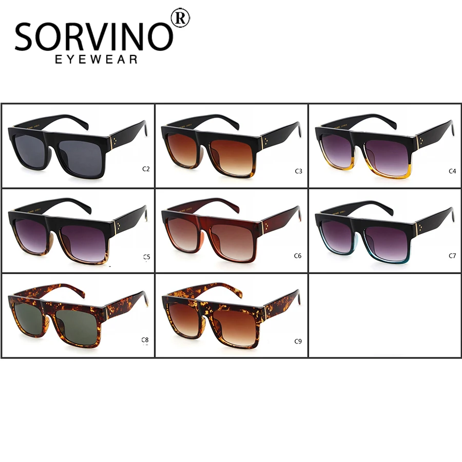 Женские квадратные солнцезащитные очки SORVINO брендовые дизайнерские в стиле