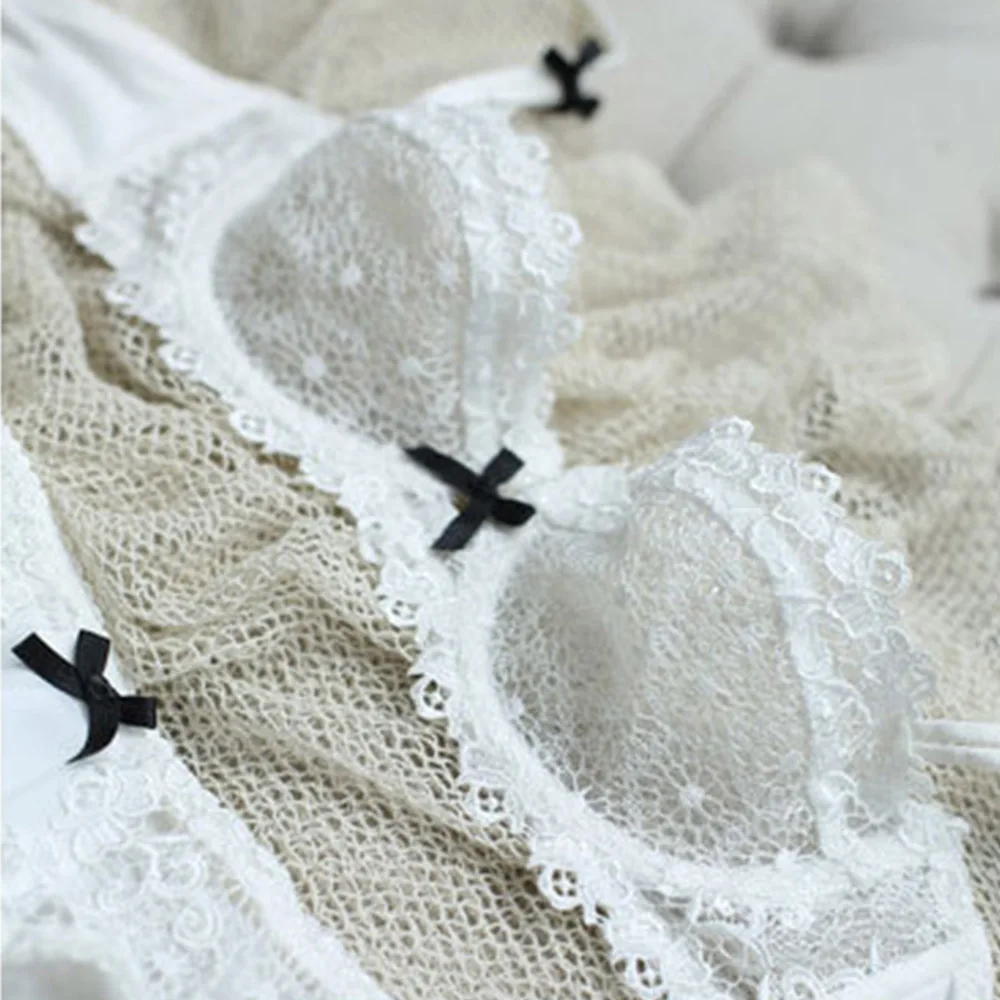 Новое ультра-тонкое Сетчатое кружевное нижнее белье сексуальное женское набор