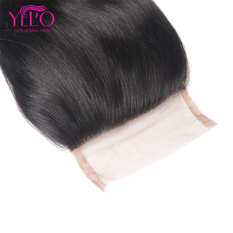 

YELO High Ratio 3Pcs Brazilian Remy Body Wave With 4X4 5X5 6X6 Lace Closure With Baby Hair 100% Natural Color Hair Weaves