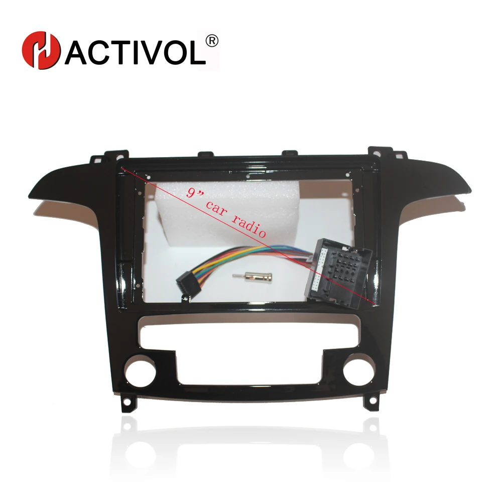 Auto Air-condition HACTIVOL 2 Din Автомобильная Радио Лицевая панель рамка для Ford S-Max s max 2007-2008 автомобильный DVD gps плеер панель приборная панель набор автомобильных аксессуаров - Название цвета: Auto Air-condition