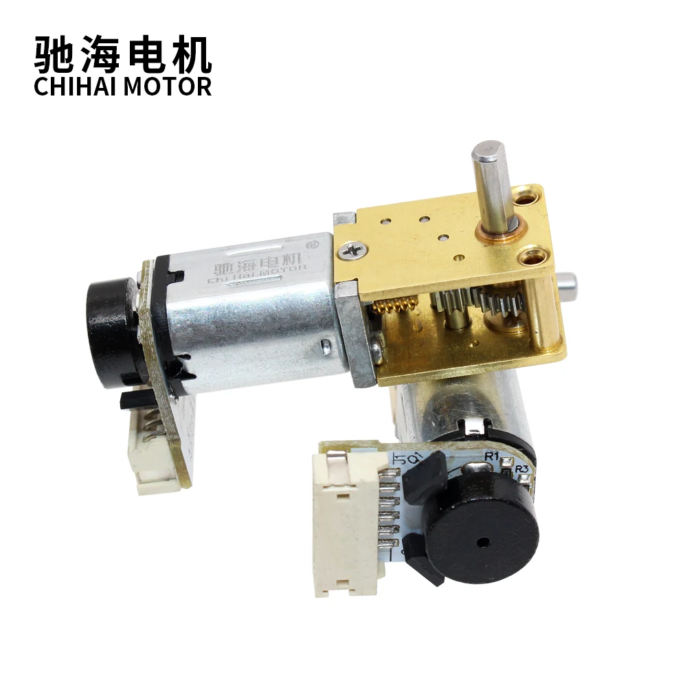 Двигатель ChiHai CHF GW12T N20VA DC 3V 6V 12V Micro Gear Motor с низкой скоростью 7PPR мини редуктор