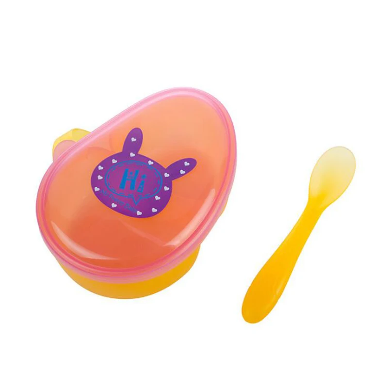 

Baby Spoon Bowl Learning Dishes Food Bowl Spoon Baby Tableware Baby Food Baby Feeding Bowls Dishes 2Pcs/ Set