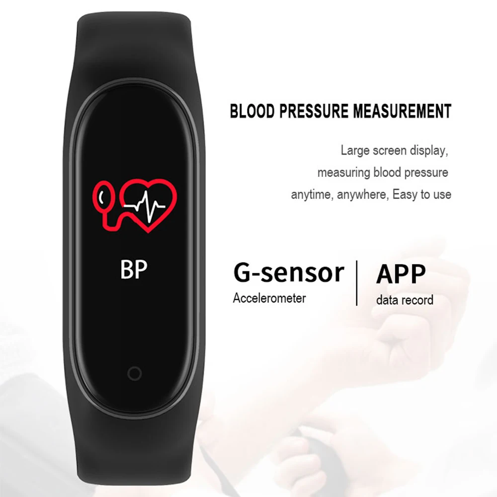 M4 смарт браслет 0 96 &quotэкран Bluetooth 4 Смарт часы для мужчин фитнес трекер пульсометр
