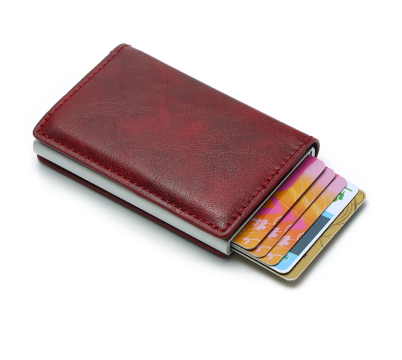 RFID визитница мужские кошельки сумка для денег Мужской винтажный черный короткий кошелек маленький кожаный бумажник мини кошельки тонкий