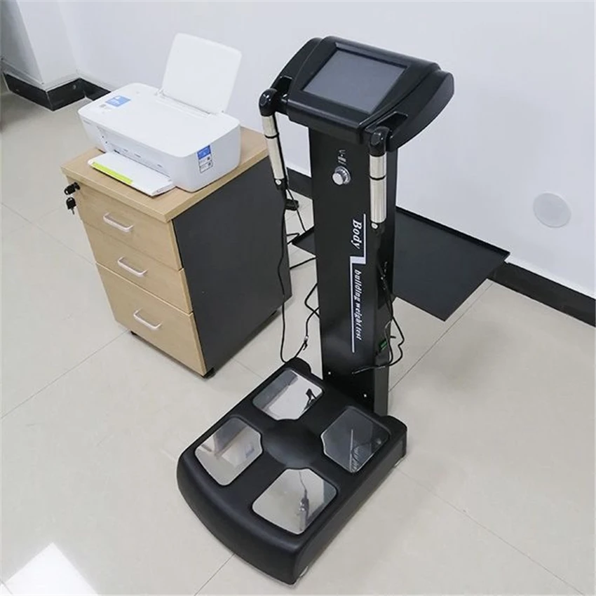 

human body fat analysis scale composition analyzer machine with printer