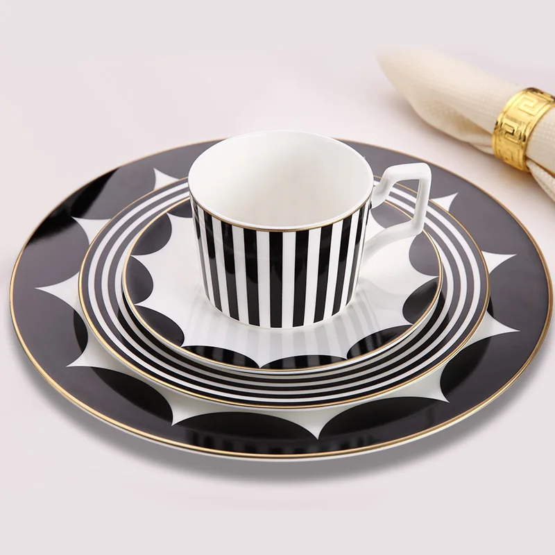 

Elegant H Mark Golden Top Grade Bone China Coffee Cup European Tea Cup Set And Saucer Afternoon Tea Coffee Drinkware