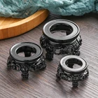 Черный Европейский Стиль Сфера пьедестал Смола Хрустальный шар база Дисплей стенд Подставки для фотографий с фиксированным орнамент для сиденья домашний декор