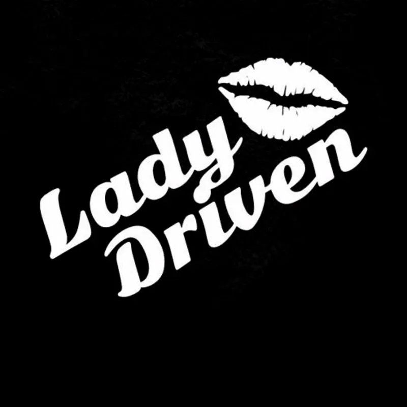 

Volkrays Fashion Car Sticker Lady Driven Drift Stance Racing Motorcycle Accessories Reflective Decal PVC Black/Sliver,10cm*14cm