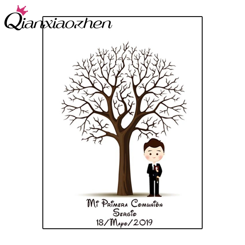 Qianxiaozhen Персонализированная холщовая идентификация по отпечатку пальца на