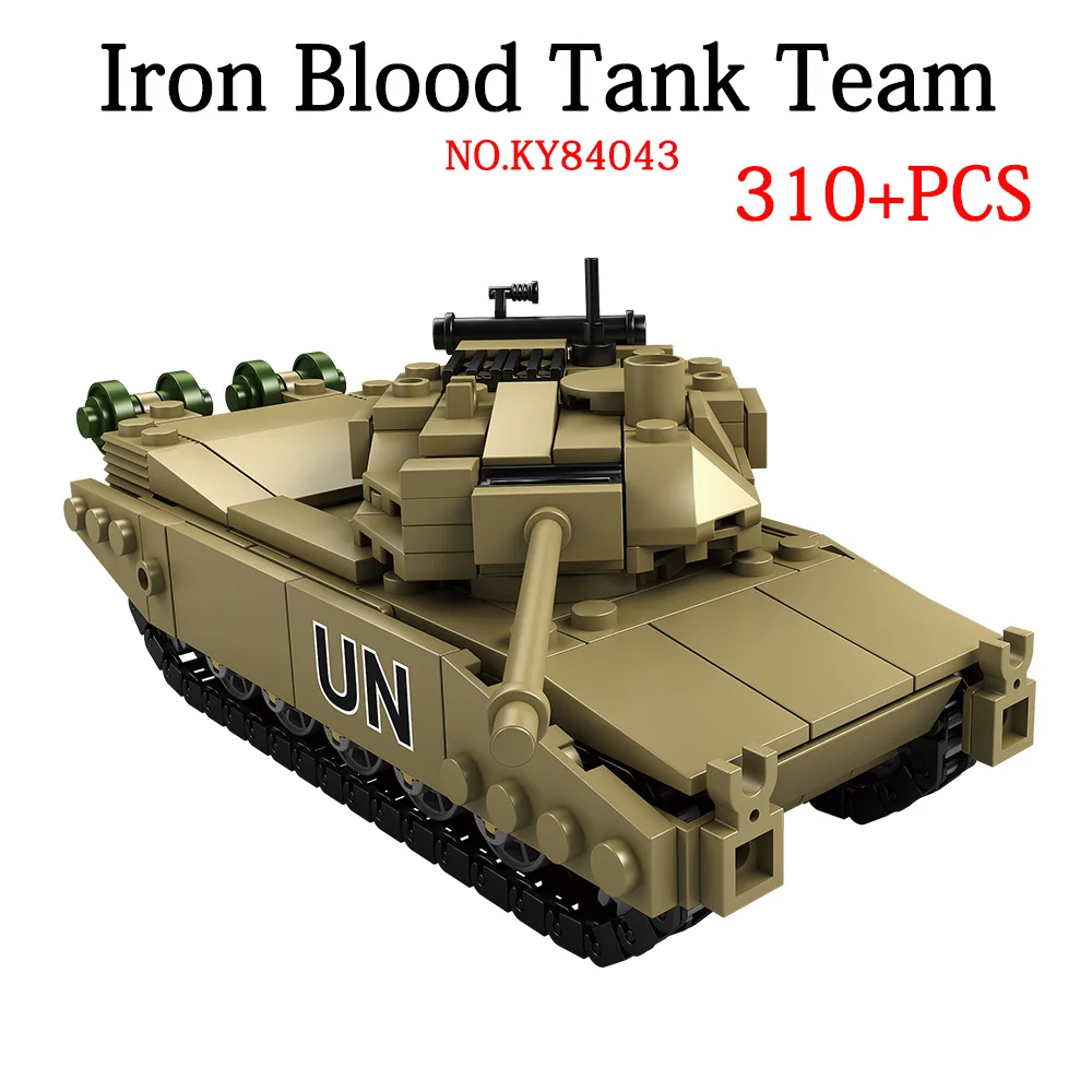 

KAZI 84043 Конструктор Военный для мальчиков Сборная модель танка армия Вторая мировая война боевой пазл Высокое качество подарочные игрушки д...