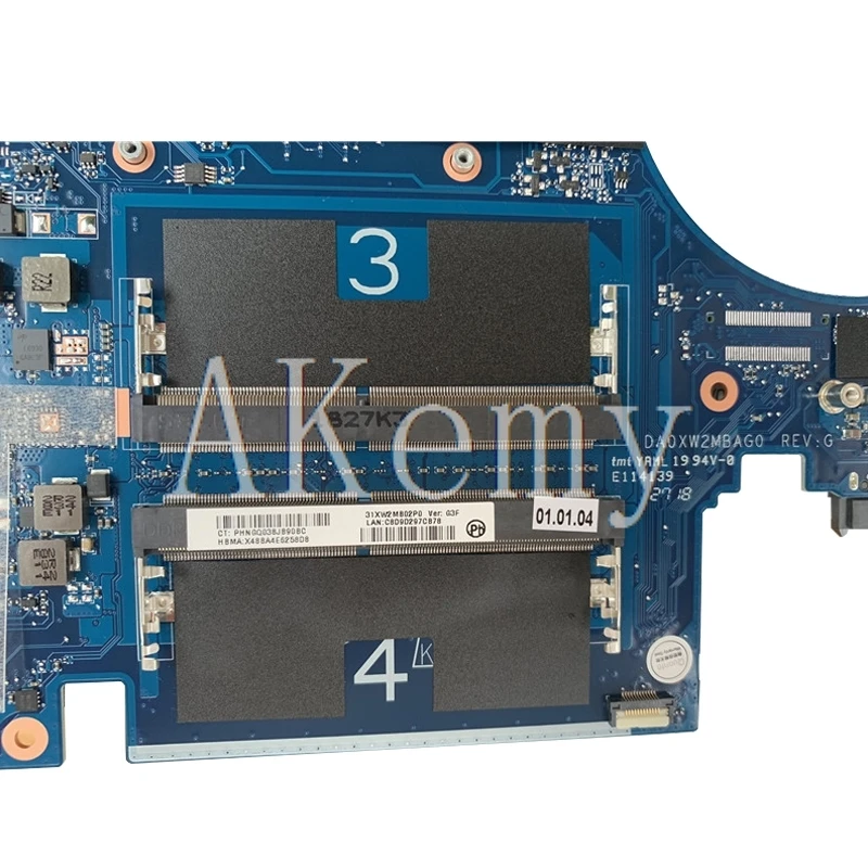 Bestellen For HP Zbook 15 17 G5 XW2A Motherboard L28698-001 L31792-001 DA0XW2MBAG0 P2 4GB I7-8750H Fully Tested