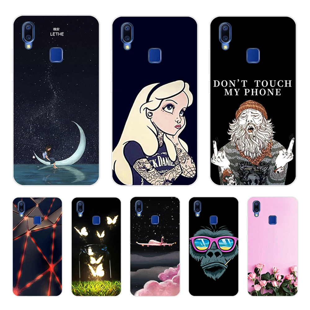 Чехол 6 22 дюйма для VIVO Y95 Y91 чехол мягкий силиконовый из ТПУ Y 95 91 задней крышки