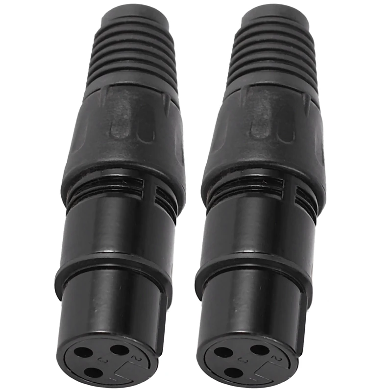 

20Pcs 3Pin Xlr Male To Female Microphone Extension Cable Microphone Cables Plug Audio Socket Mic Audio Connector Adapter