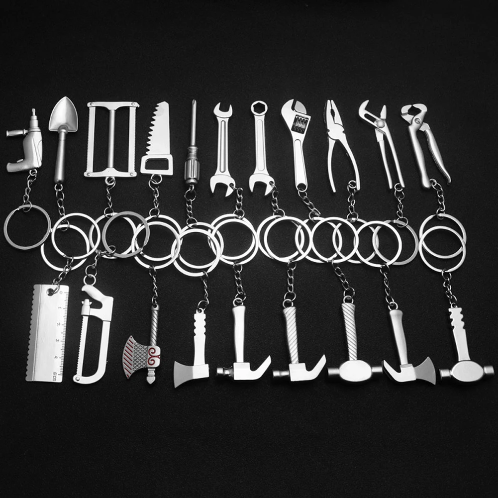 

Mini Tools Wrench Keychain Metal Car Key Ring High Quality Simulation Spanner Key Chain keyring Keyfob Jewelry Gift Outdoor Tool