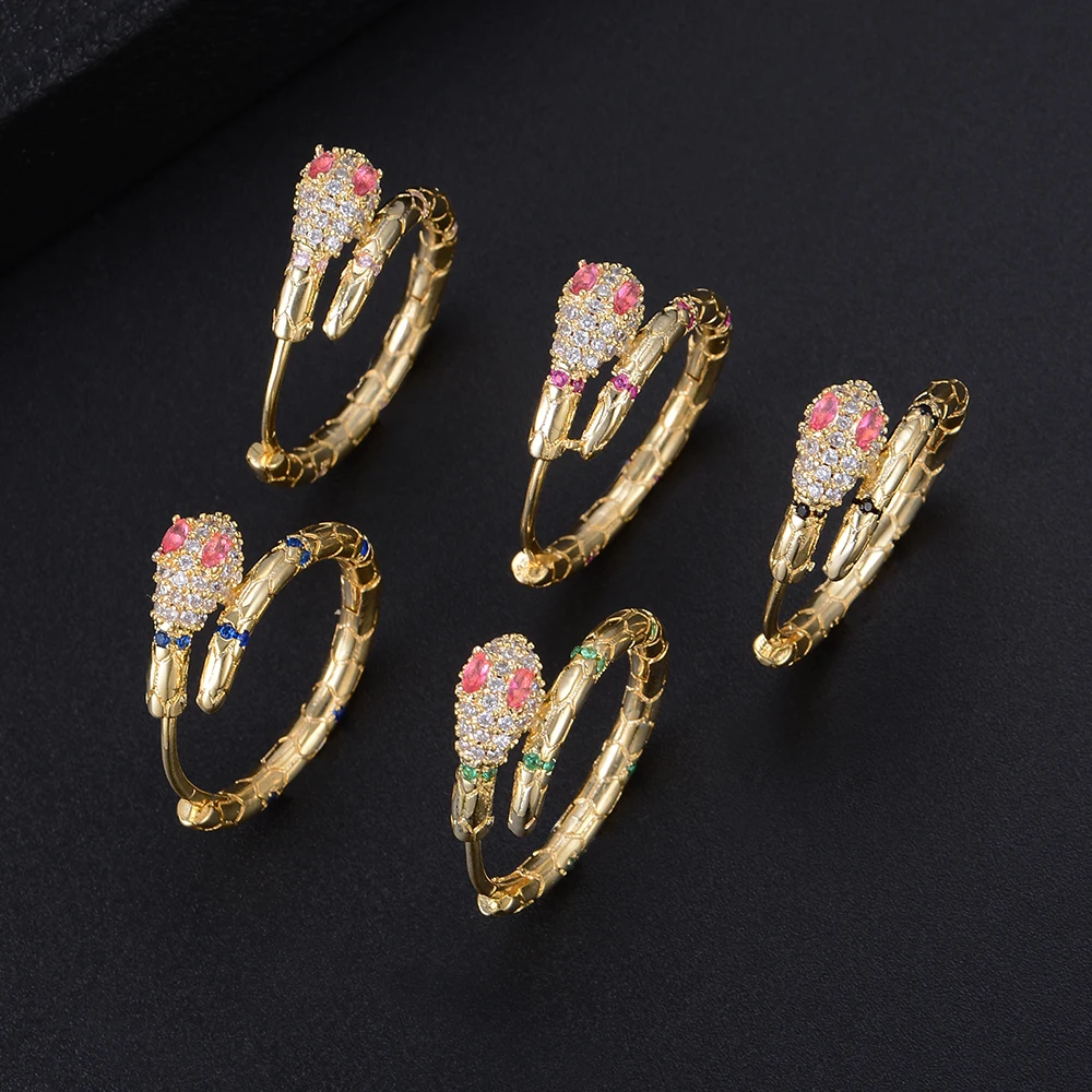 Новые очаровательные Роскошные элегантные милые серьги в виде змеи для женщин