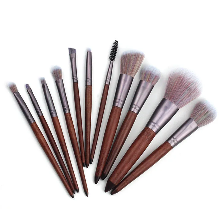 Роскошная Кисть для макияжа с ручкой из красного дерева жидкая кисть основы