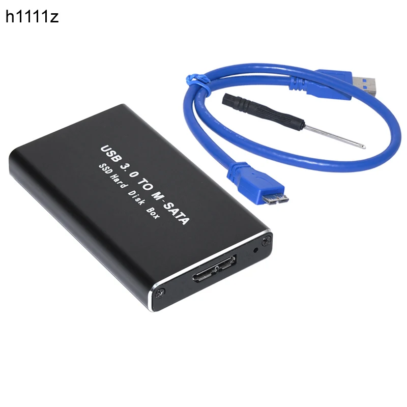 Чехол для жесткого диска Mini SSD с USB 3 0 на адаптер mSATA корпус из алюминиевого сплава