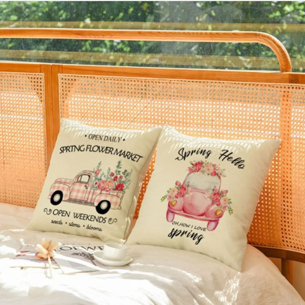 

1pc Pillow Case Cushion Cover Flower Pillowcase Sofa Car Throw Pillow Case 45cm X 45cm/18" X 18" For Home Decorations
