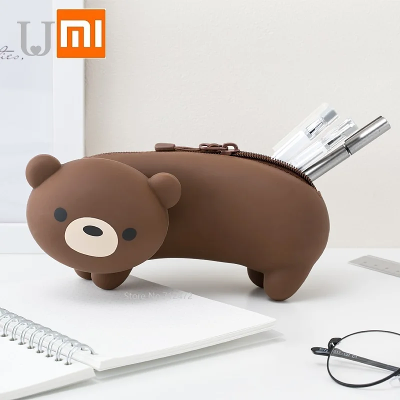 Силиконовый пенал Xiaomi jordan judy Cute cartoon bear портативный для канцелярских товаров