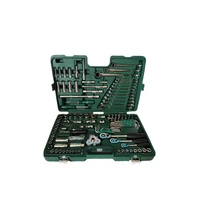 high quality tool 128 piece ratchet wrench socket combination car repair tool box 09014g wear resistant and durable