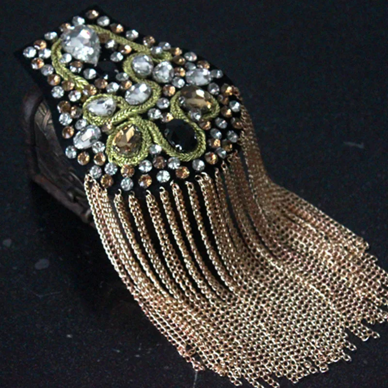 Наплечный значок с инкрустацией бусинами для ногтей бриллиантами текущая