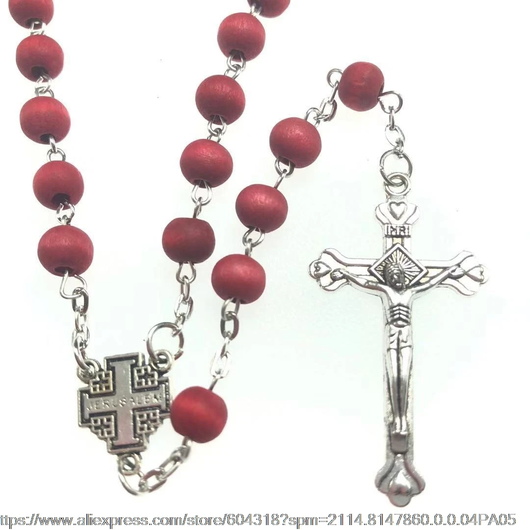 Розария с ароматом Женский Розарий ожерелье Розария|rosary necklace|necklace necklacejerusalem cross |