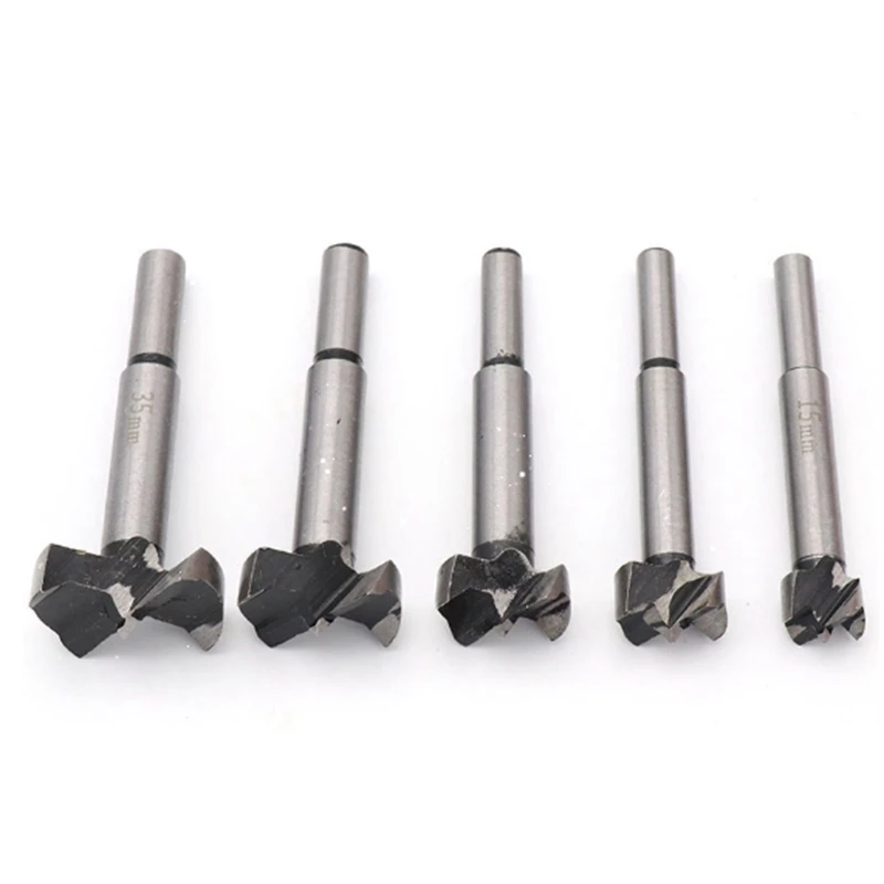

5 Pieces of Woodworking Hole Saw, Wooden Plane Wing Drilling 15/20/25/30/35mm