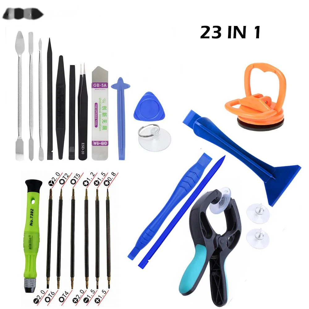 

Mobile Phone Repair Tool Sets, 23 in 1 Tools with Screwdriver Kit for