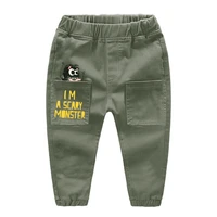 New 2020 Autumn Kids Boys Harem Pants Casual Cartoon Dinosaur Long Trousers with Pockets Children Fashion Clothing