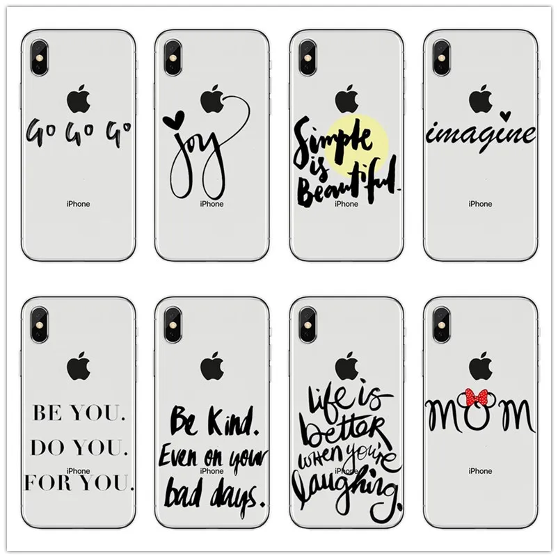 Простой английский слово фраза вдохновляющая о любви чехол для iPhone 11Pro Max 6S Plus 7 8Plus