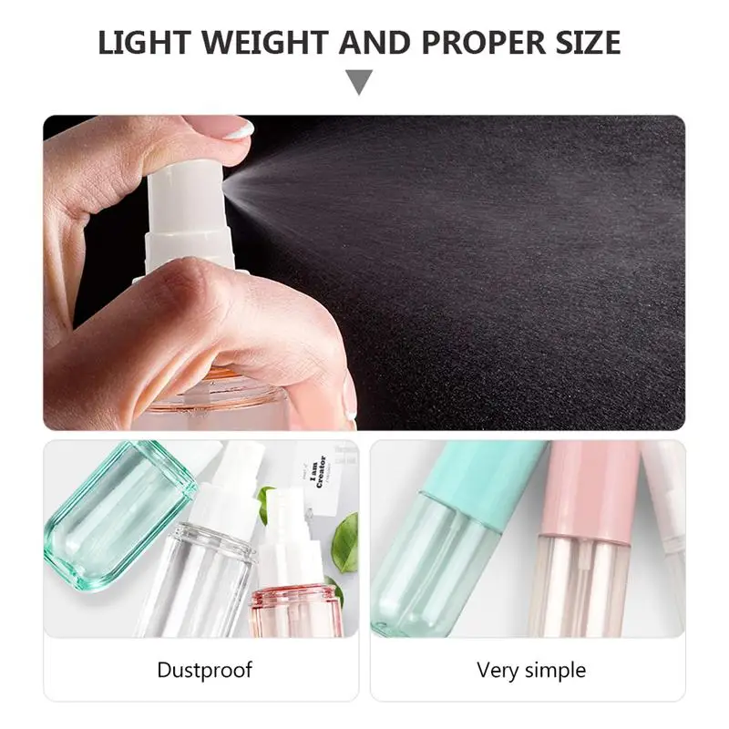 

8PCS Spray Lotion Capsule Bottle Lotion Spray Capsule Bottle Mini Cosmetics Sub Bottle for Trip