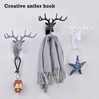 new creative antler hook personality wall decoration animal storage rack hook indoor ornament removable storage decoraci%c3%b3n pi669