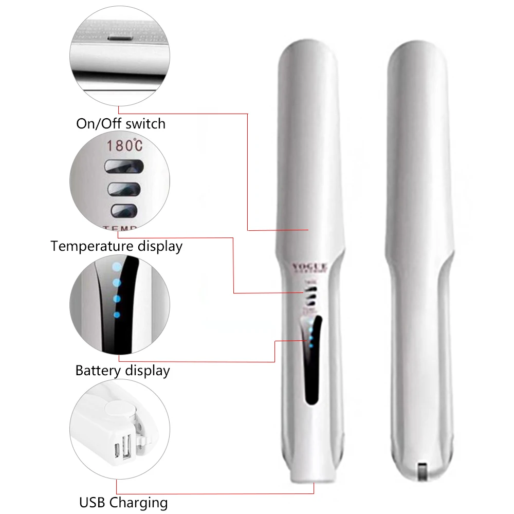 Профессиональный Выпрямитель для волос щипцы завивки светодиодный дисплей